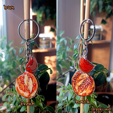 Bun keychain