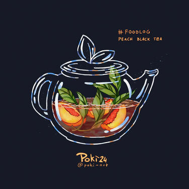 Peach black tea
