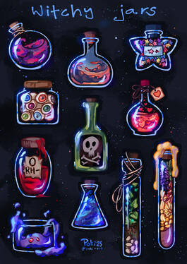 Witchy jars